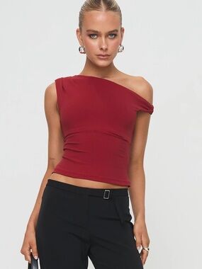 Princess Polly red Danza top size 12